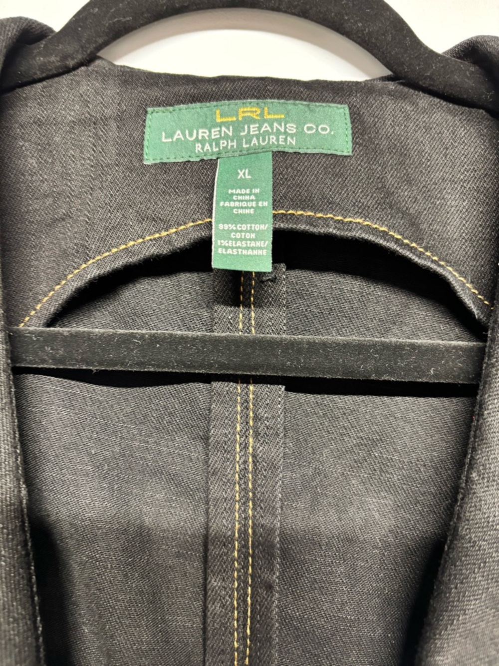 ✨Lauren Ralph Lauren Black Vest Size XL - Picture 7 of 12